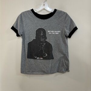 Women's Poetic Justice Tupac Short Sleeve Graphic T-shirt. Size Small